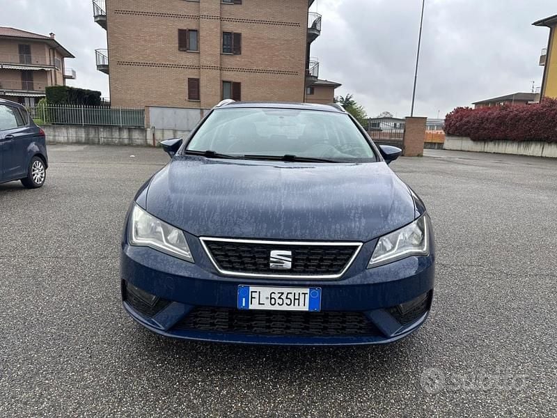 Usata Seat Leon 116 CV (85 kW) 2017 Blu Berlina