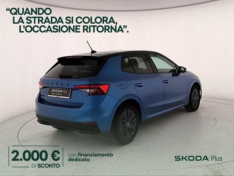 Usata Skoda Fabia 80 CV (58 kW) 2025 Blu race metallizzato nero tulipano perlato Utilitaria