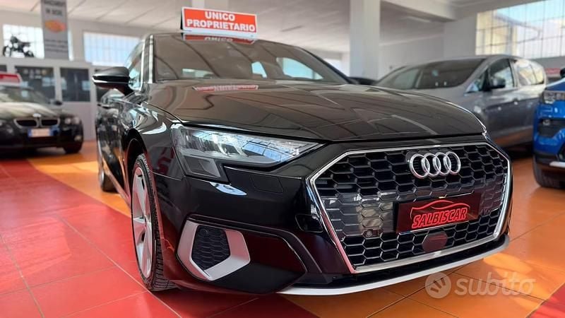 Usata Audi A3 Advanced 150 CV (110 kW) 2021 Nero Berlina