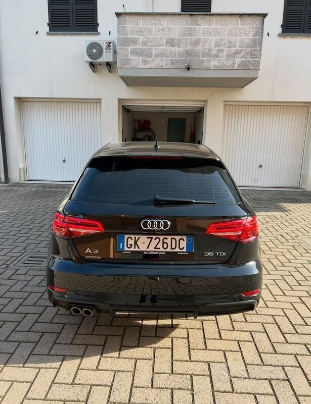 Usata Audi A3 150 CV (110 kW) 2019 Nero Berlina