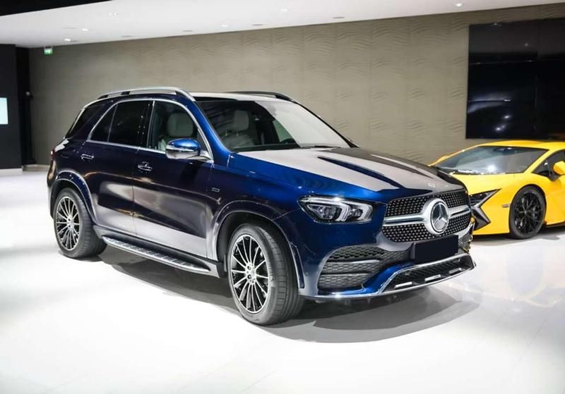 Usata Mercedes GLE350 Premium Plus 320 CV (235 kW) 2021 Blu metallizzato SUV