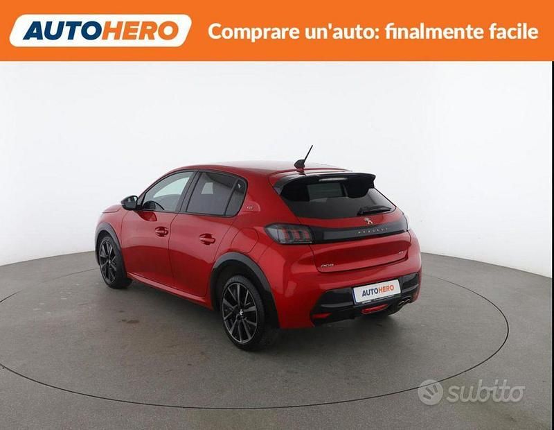 Usata Peugeot 208 GT 131 CV (96 kW) 2022 Rosso Utilitaria
