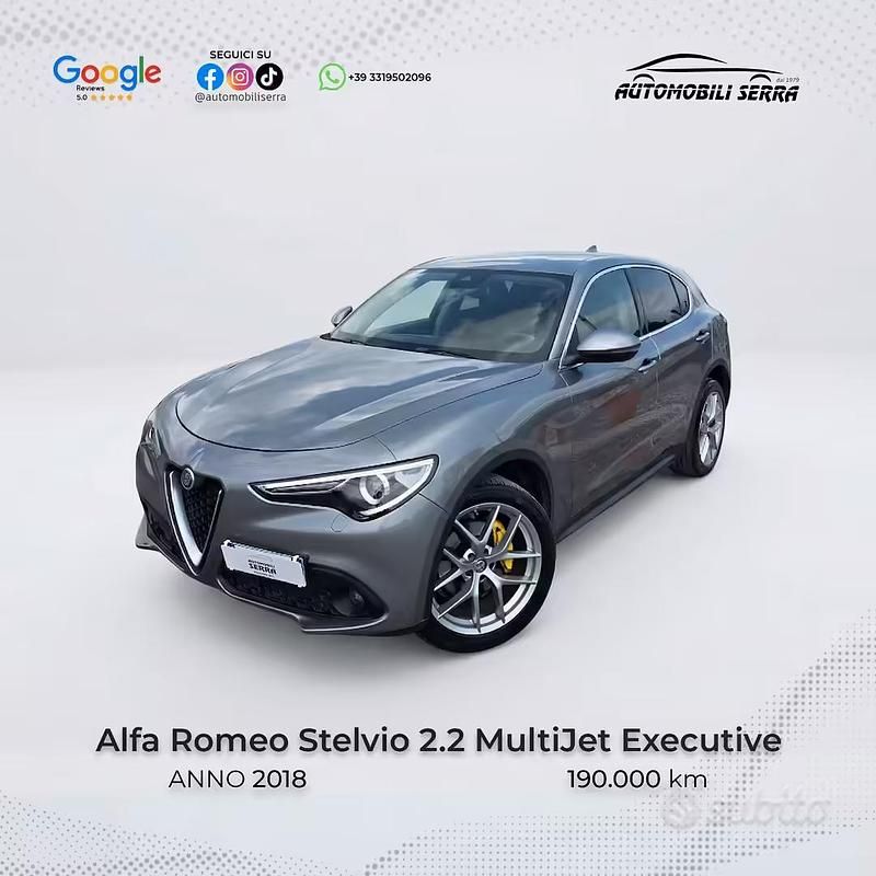 Usata Alfa Romeo Stelvio Executive 210 CV (154 kW) 2018 Grigio SUV