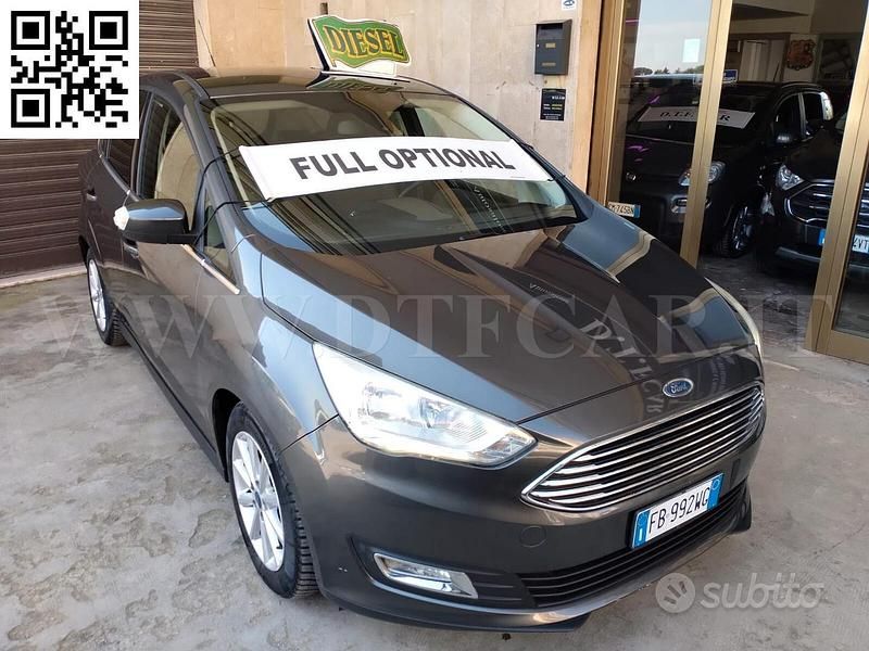 Usata Ford C-MAX Titanium 120 CV (88 kW) 2015 Grigio Monovolume