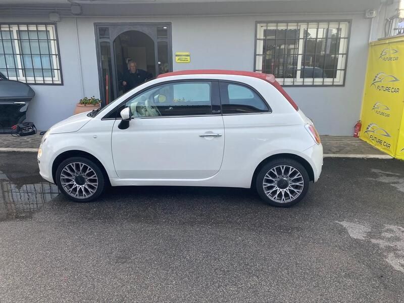 Usata Fiat 500C Lounge 100 CV (73 kW) 2010 Bianco Cabrio