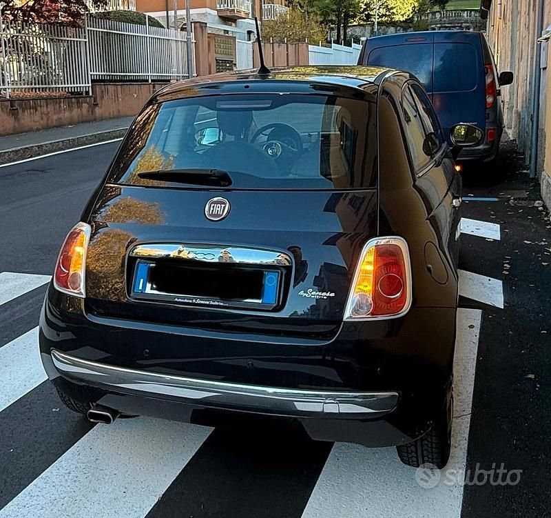 Usata Fiat 500 Lounge 69 CV (50 kW) 2014 Nero Utilitaria