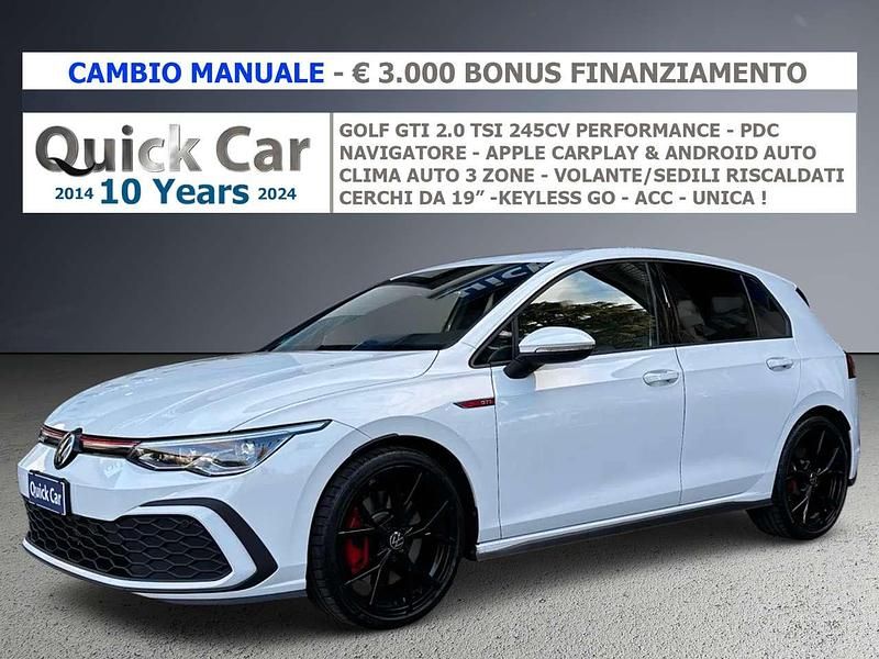 Usata VW Golf VIII GTI 245 CV (180 kW) 2024 Bianco Berlina
