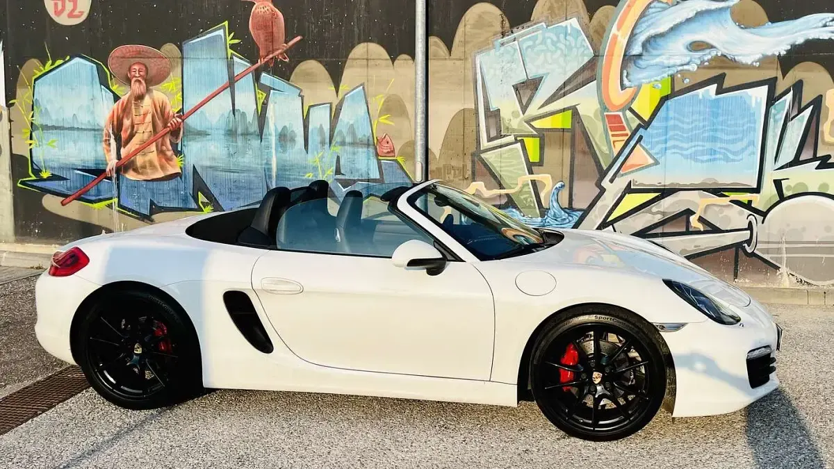 Usata Porsche Boxster Sport 315 CV (231 kW) 2014 Bianco Cabrio