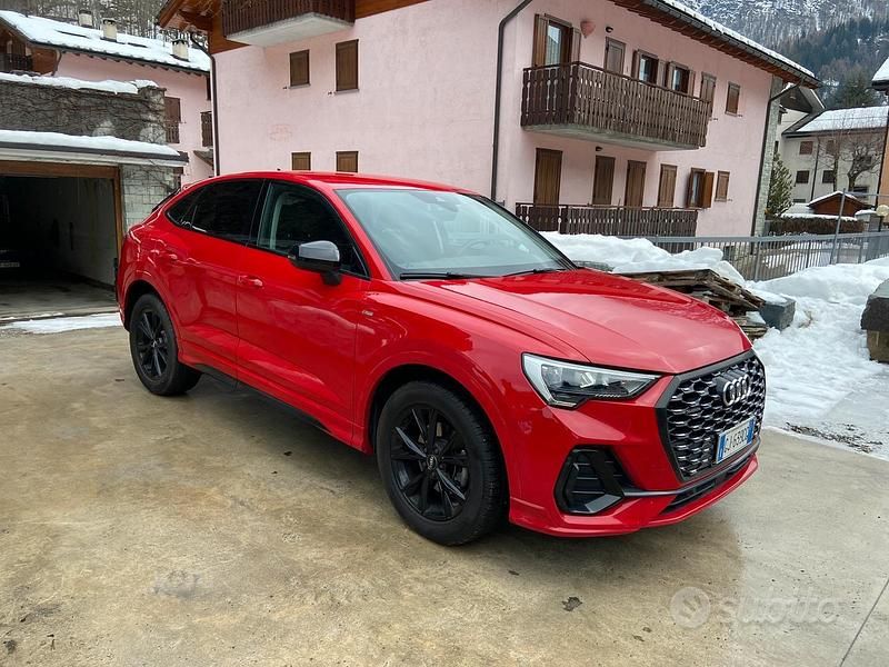 Usata Audi Q3 Sportback S-Line 150 CV (110 kW) 2020 Rosso SUV