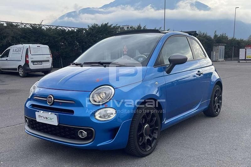 Usata Fiat 500C S 69 CV (50 kW) 2018 Blu Cabrio