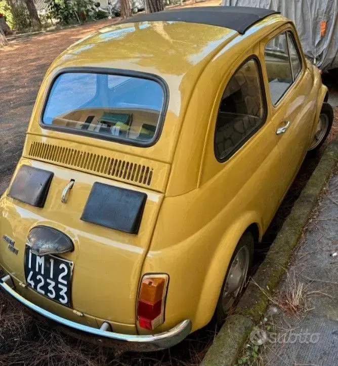 Usata Fiat 500 1970 Giallo Utilitaria