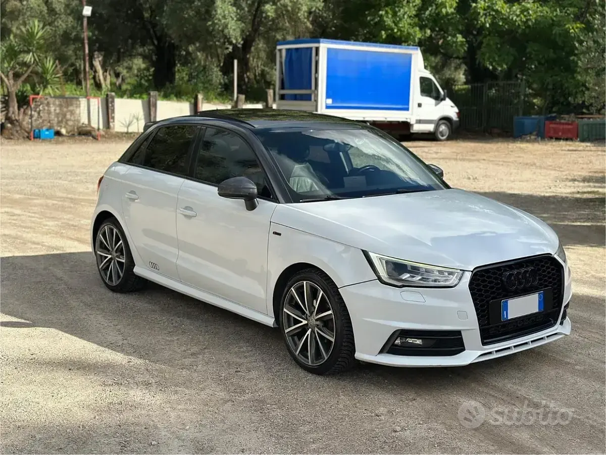Usata Audi A1 S-Line 90 CV (66 kW) 2015 Bianco Utilitaria