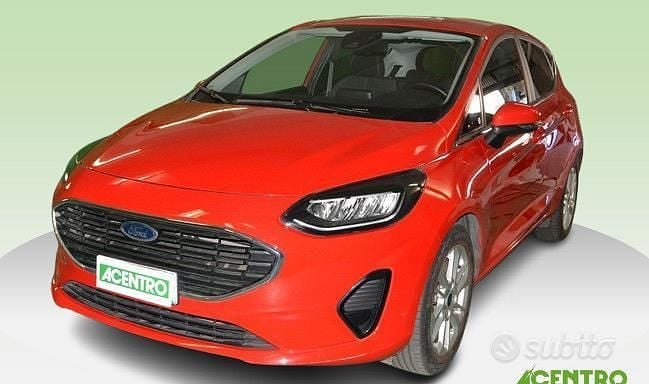 Usata Ford Fiesta Titanium 125 CV (91 kW) 2022 Rosso Utilitaria