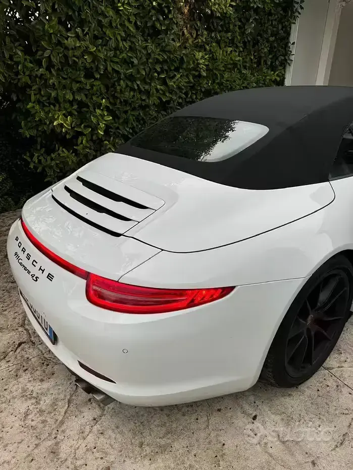 Usata Porsche 911 Carrera 4S Cabriolet 400 CV (294 kW) 2015 Bianco Cabrio