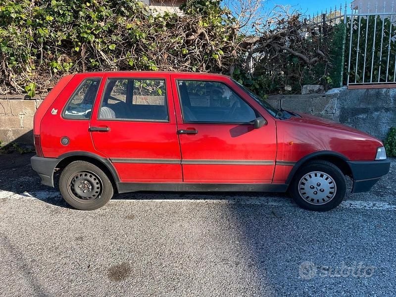 Usata Fiat Uno 1990 Rosso Utilitaria