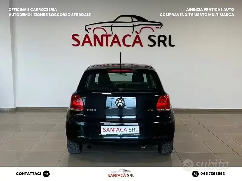 Usata VW Polo Highline 90 CV (66 kW) 2010 Nero Utilitaria