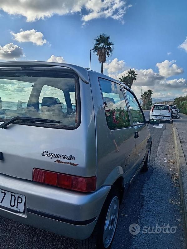 Usata Fiat Cinquecento 54 CV (39 kW) 1998 Grigio Utilitaria