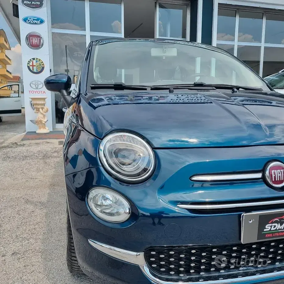 Usata Fiat 500 Lounge 69 CV (50 kW) 2016 Blu Berlina