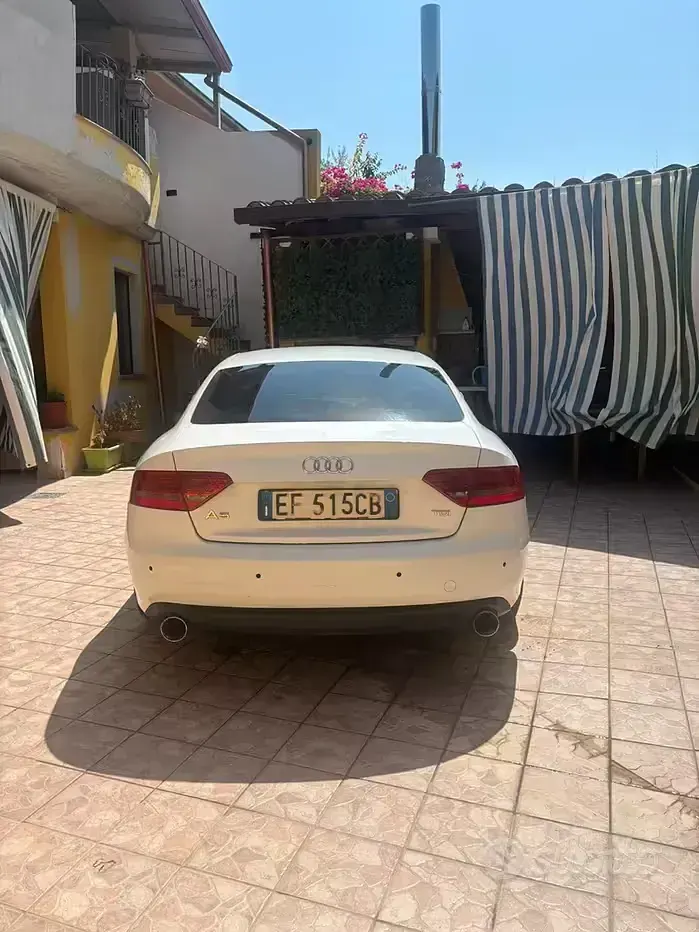 Usata Audi A5 S-Line 170 CV (125 kW) 2010 Bianco Coupé