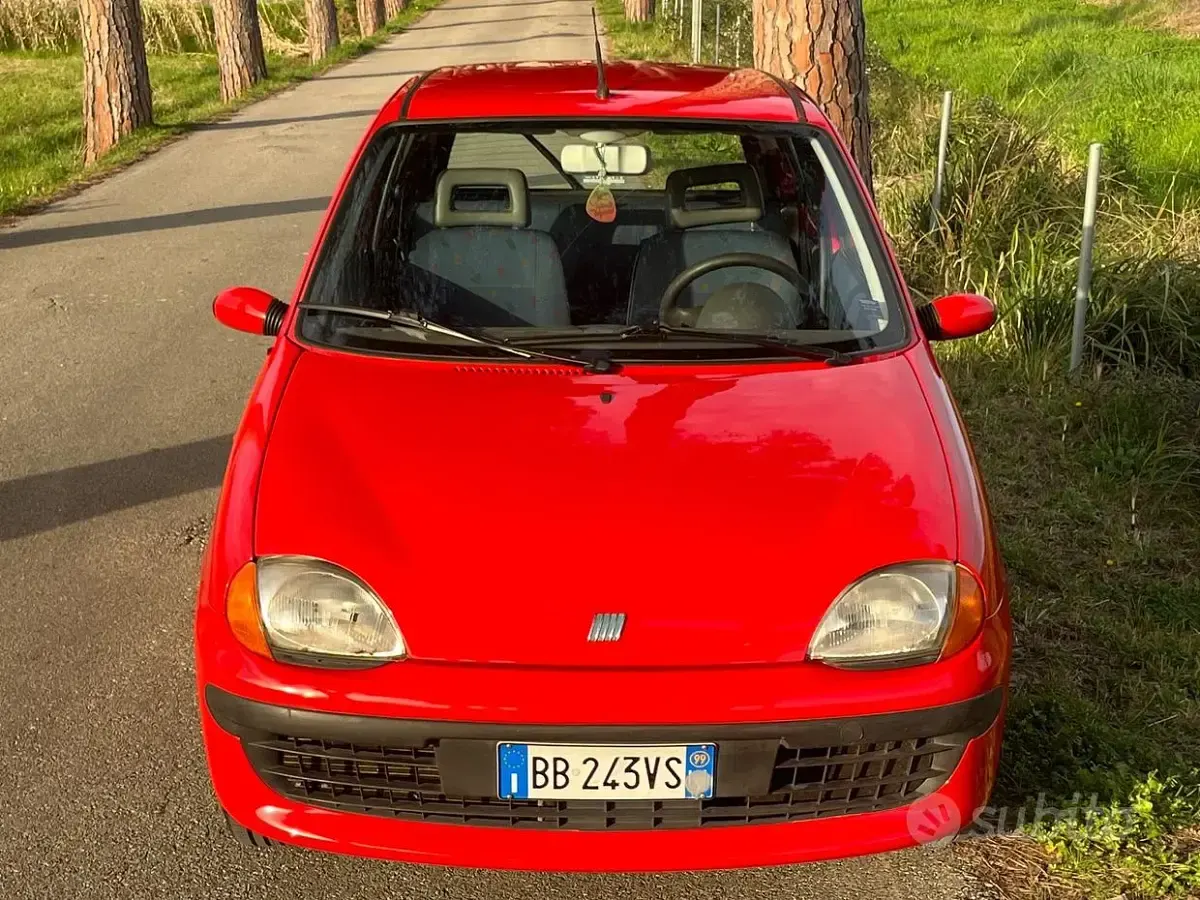 Usata Fiat Seicento 55 CV (40 kW) 1999 Rosso Utilitaria