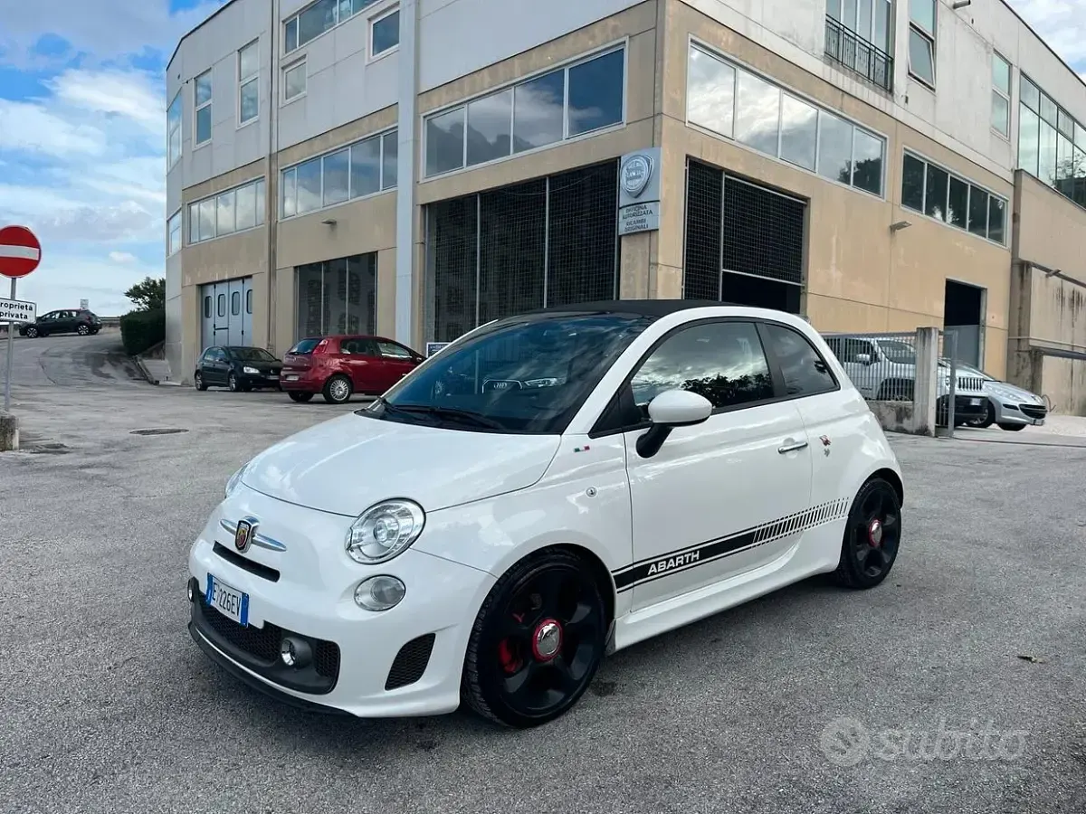 Usata Abarth 595C Turismo 160 CV (117 kW) 2014 Bianco Cabrio