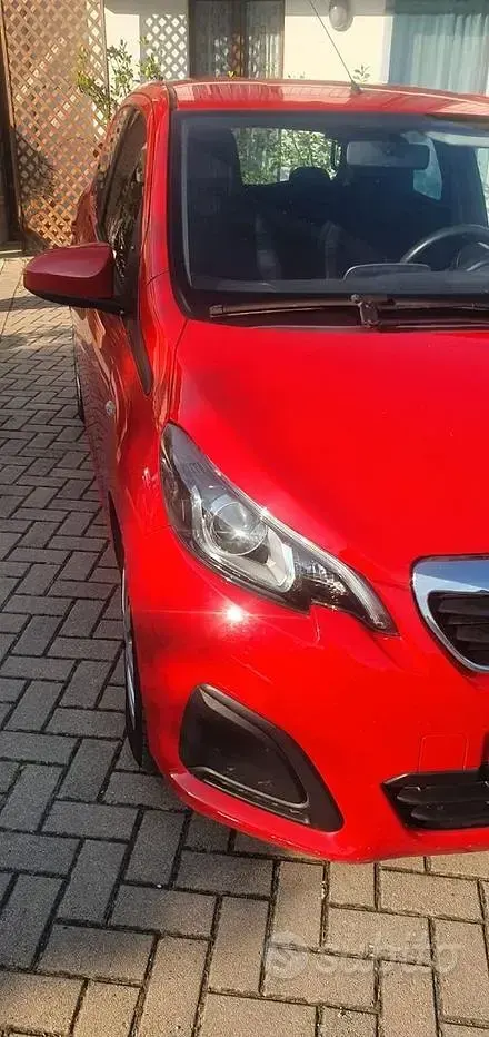 Usata Peugeot 108 69 CV (50 kW) 2016 Rosso Berlina