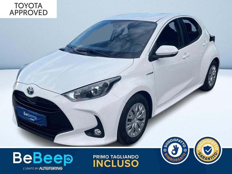 Bianco pastello Usata 2021 Toyota Yaris Hybrid Active Tre volumi | 12.200 € (Super prezzo) - Immagine 1/3