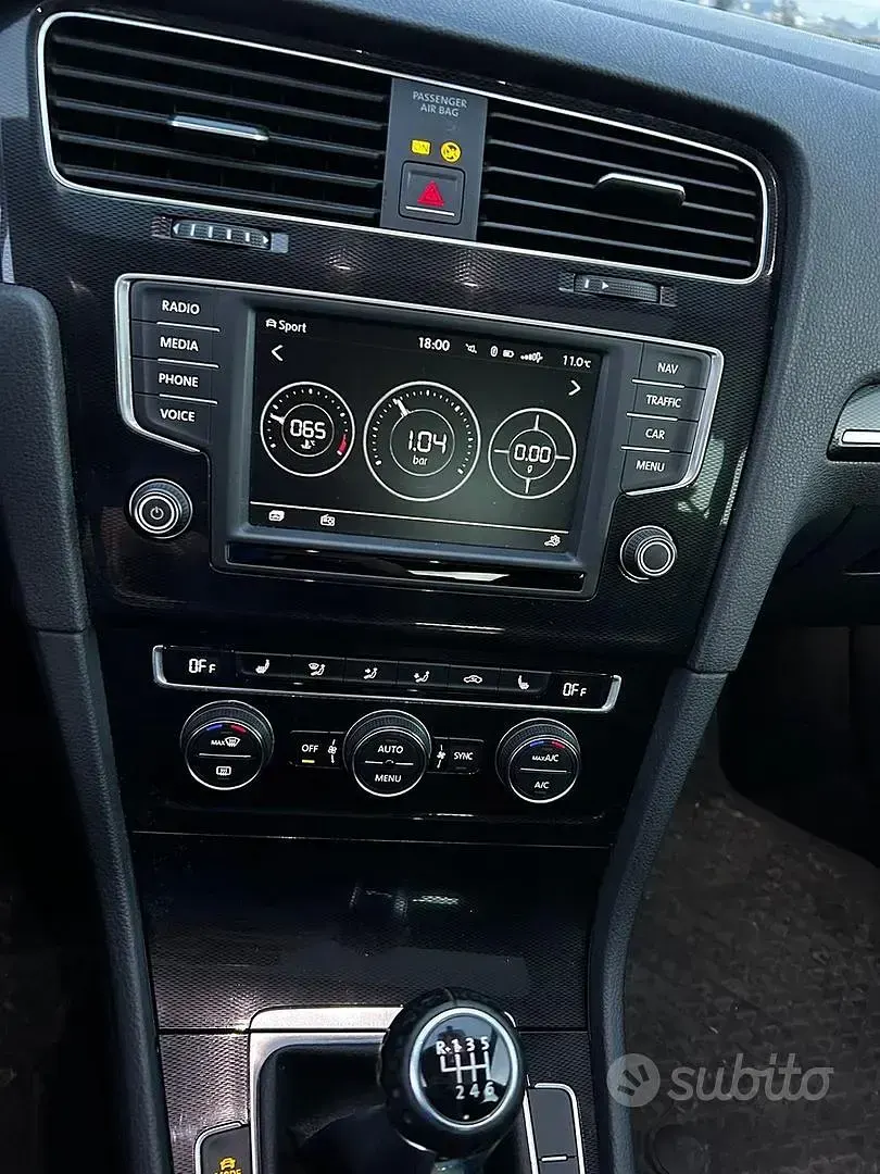 Usata VW Golf VII GTD 184 CV (135 kW) 2016 Bianco Berlina