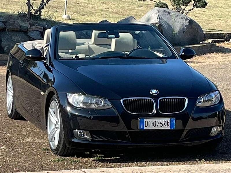 Nero Usata 2008 BMW 320 Cabriolet Cabrio | 13.000 € (Buon prezzo) - Immagine 1/4