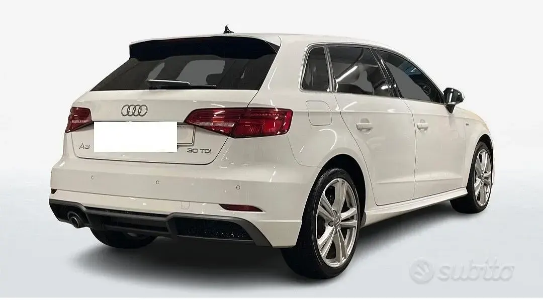 Usata Audi A3 Admired 116 CV (85 kW) 2019 Bianco Berlina