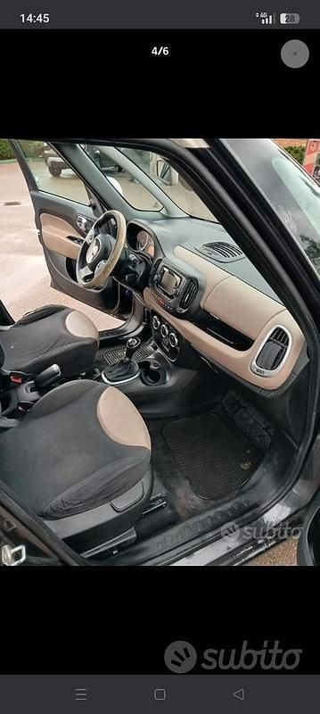 Usata Fiat 500L Living 85 CV (62 kW) 2014 Marrone Monovolume