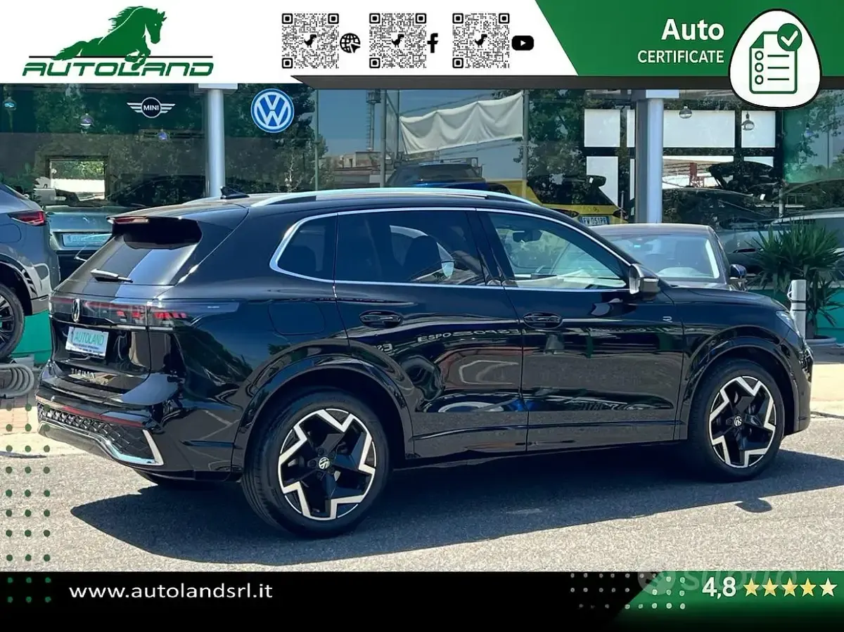 Usata VW Tiguan R-line 150 CV (110 kW) 2025 Nero SUV