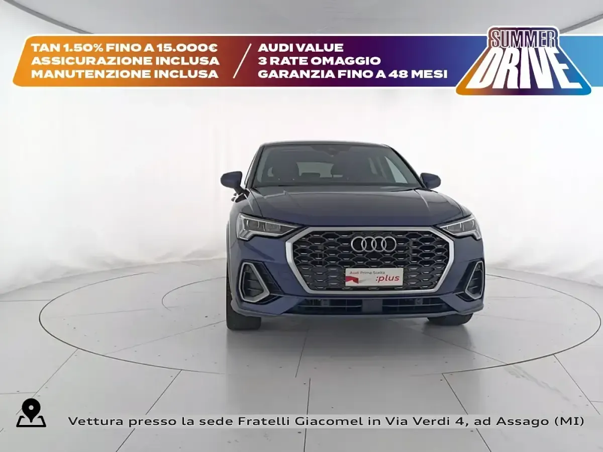Usata Audi Q3 Sportback S-Line 245 CV (180 kW) 2023 Blu navarra metallizzato SUV