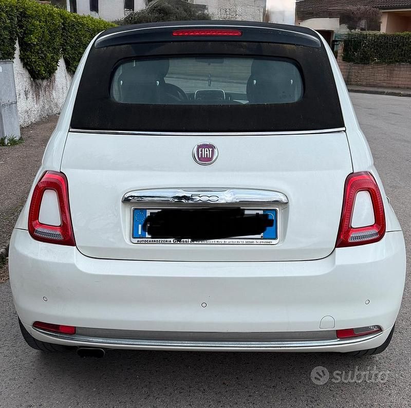 Usata Fiat 500 70 CV (51 kW) 2016 Bianco Cabrio