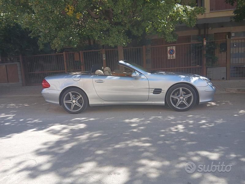 Käytetty Mercedes SL500 245 HP (180 kW) 2003 Hopea Avoauto