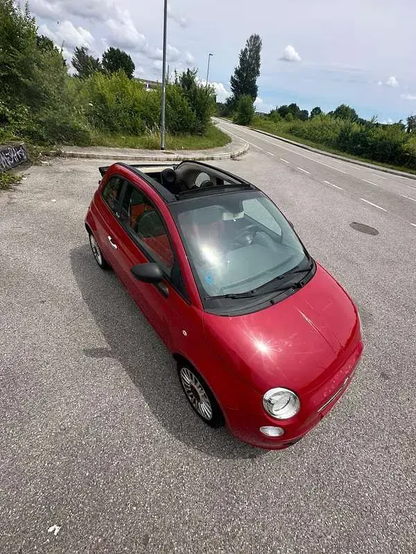Usata Fiat 500 95 CV (69 kW) 2013 Rosso Cabrio