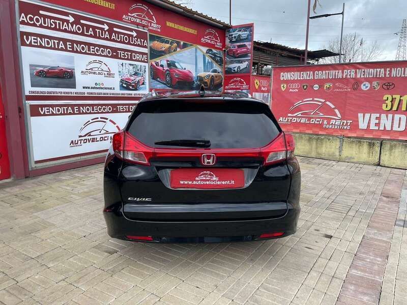 Usata Honda Civic Sport 120 CV (88 kW) 2014 Nero Station wagon
