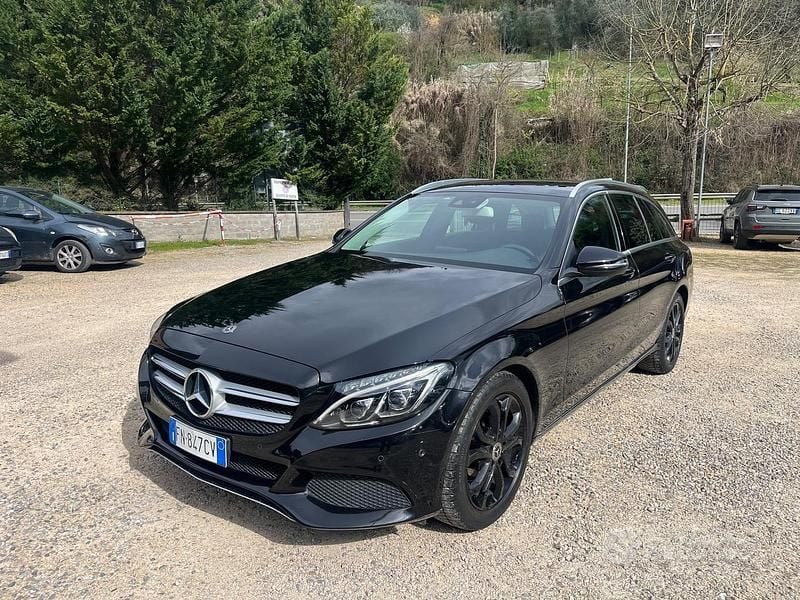 Usata Mercedes C200 Premium 136 CV (100 kW) 2017 Nero Station wagon
