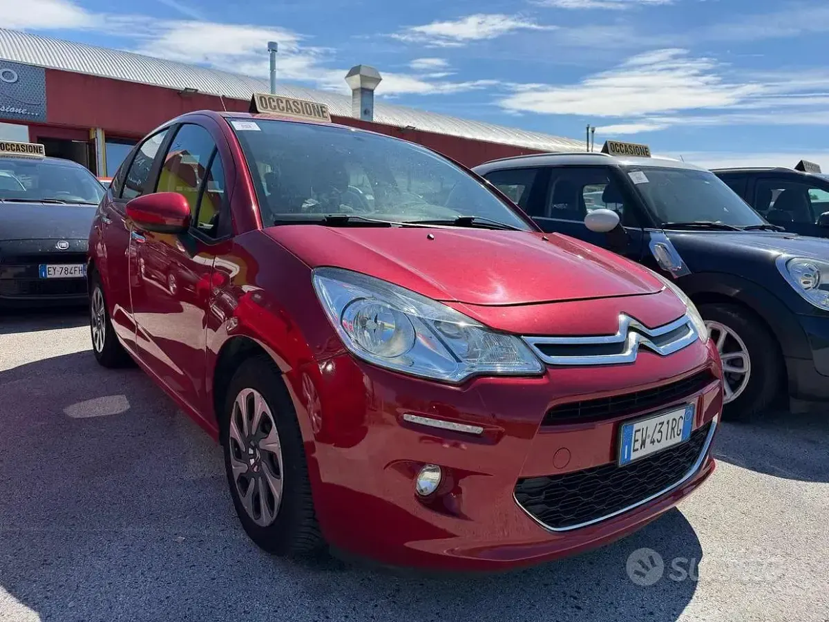 Usata Citroën C3 PureTech 68 CV (50 kW) 2014 Rosso Berlina