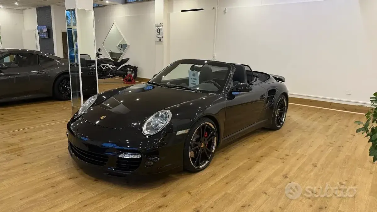Usata Porsche 911 Turbo Cabriolet 480 CV (353 kW) 2008 Nero Cabrio
