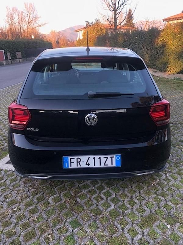 Usata VW Polo R-line 95 CV (69 kW) 2018 Nero Berlina