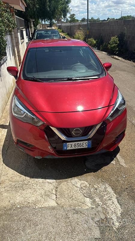 Usata Nissan Micra 71 CV (52 kW) 2019 Rosso Utilitaria