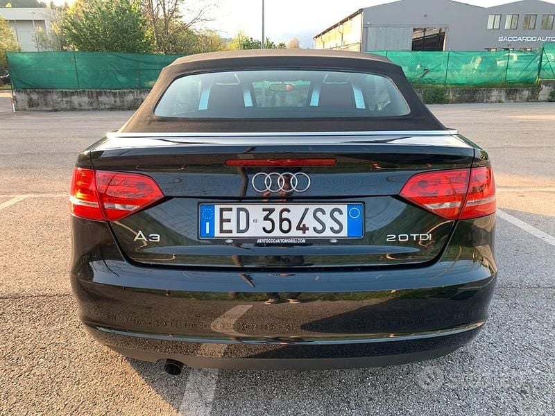 Usata Audi A3 Cabriolet Ambition 140 CV (102 kW) 2010 Nero Cabrio