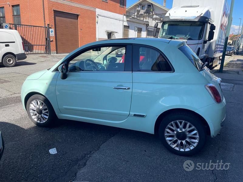 Usata Fiat 500 Lounge 69 CV (50 kW) 2015 Verde Utilitaria