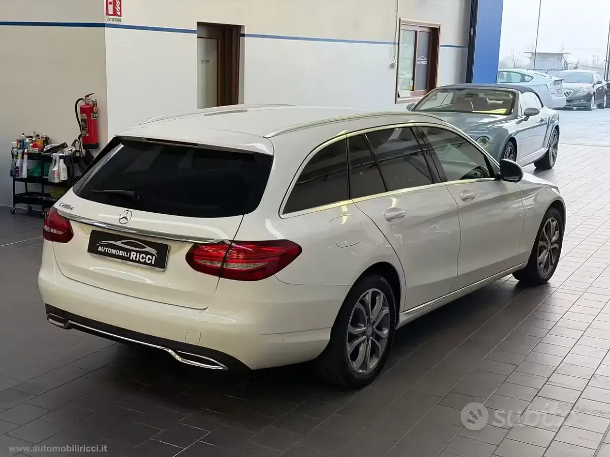 Usata Mercedes C200 136 CV (100 kW) 2016 Bianco Station wagon