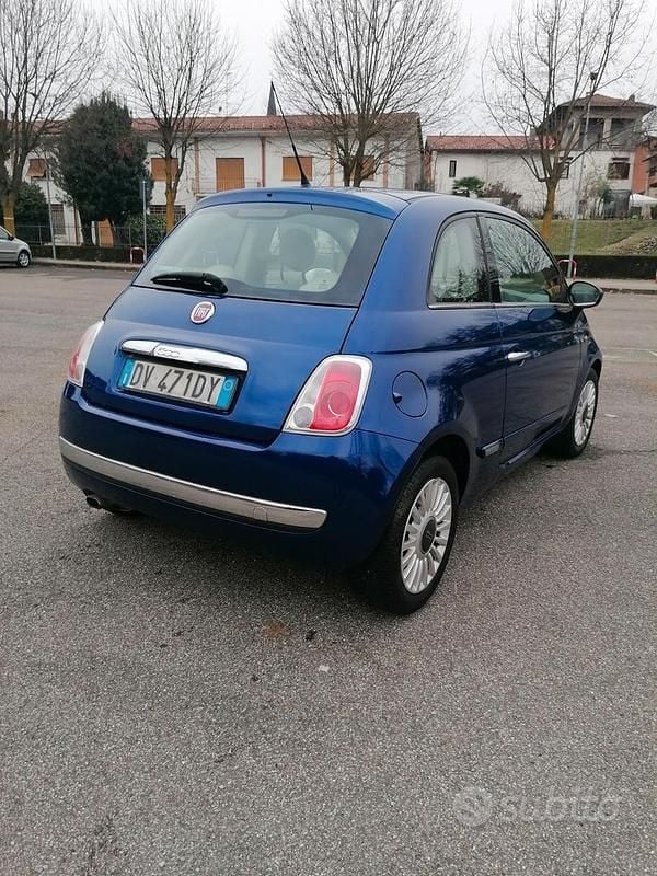 Usata Fiat 500 69 CV (50 kW) 2009 Blu Cabrio
