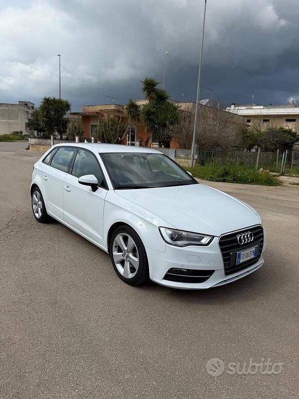 Usata Audi A3 Ambition 110 CV (80 kW) 2016 Bianco Berlina