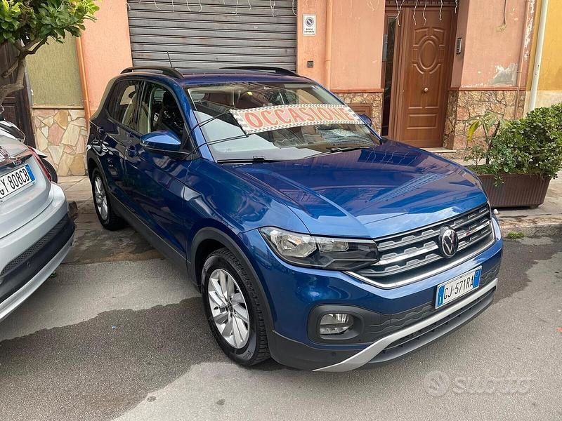 Usata VW T-Cross Advance 110 CV (80 kW) 2022 Blu SUV