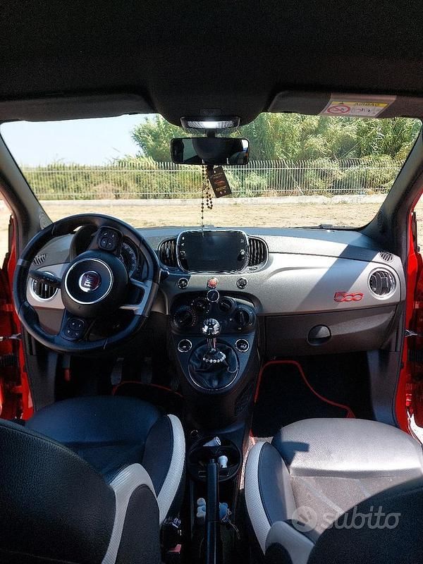 Usata Fiat 500S S 75 CV (55 kW) 2016 Rosso Berlina