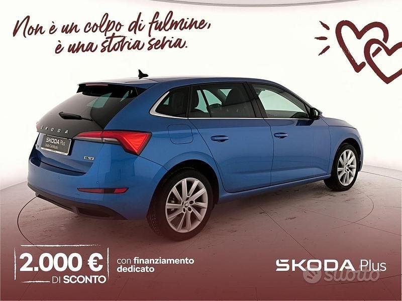 Usata Skoda Scala Style 90 CV (66 kW) 2021 Blu race metallizzato Utilitaria